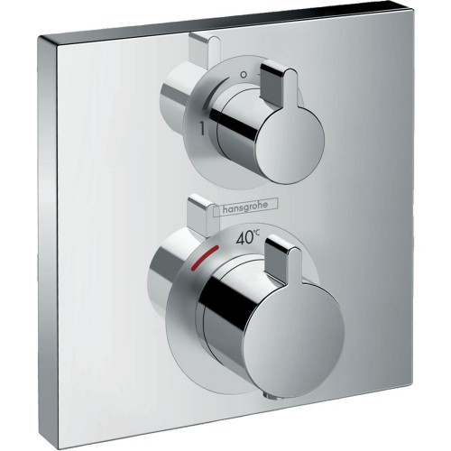 Змішувач термостатичний для душу Hansgrohe Ecostat Square, хром (15714000)