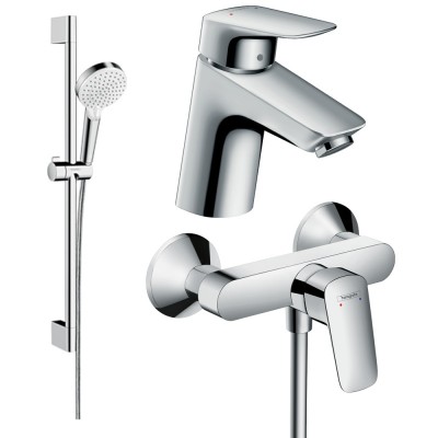 Набір змішувачів для душу Hansgrohe EcoSmart Logis 70, хром (20200006)