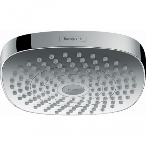 Верхній душ Hansgrohe Croma Select E 180 2jet Showerpipe EcoSmart, білий/хром (26528400)