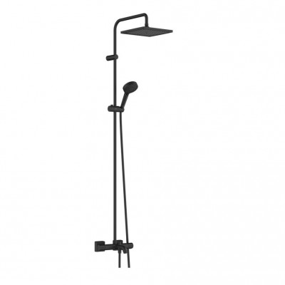 Душова система Hansgrohe Vernis Shape Showerpipe 240 1jet з термостатом для ванни, чорний матовий (26900670)