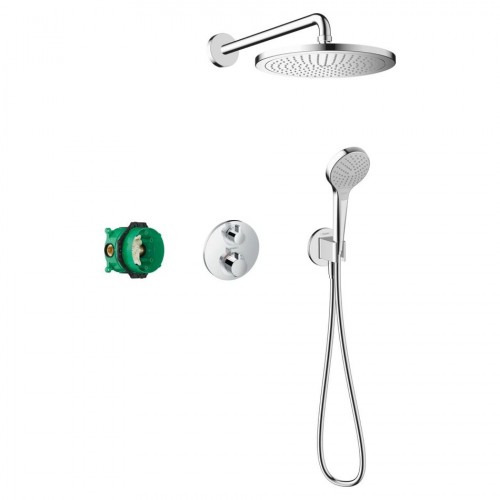 Душова система Hansgrohe Croma S 280 1jet Ecostat S 7 в 1, хром (27954000)