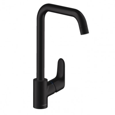 Змішувач для кухні Hansgrohe Focus 260 1 jet, чорний матовий (31820670)
