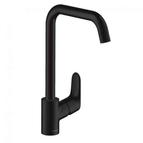 Змішувач для кухні Hansgrohe Focus 260 1 jet, чорний матовий (31820670)