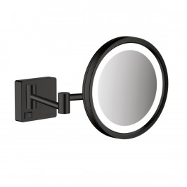 Дзеркало косметичне Hansgrohe AddStoris з підсвічуванням Led, чорний матовий (41790670)
