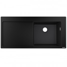 Кухонна мийка накладна Hansgrohe S514-F450 1050х510 поличка зліва, графіт (43314170)