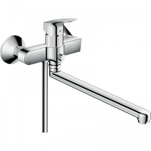Змішувач для ванни Hansgrohe Logis з довгим зливом, хром (71402000)