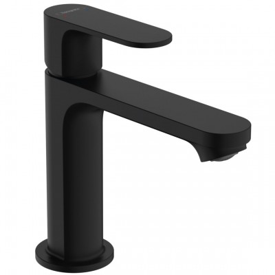 Змішувач для умивальника Hansgrohe Rebris S 110 з донним клапаном pop-up, чорний (72517670)