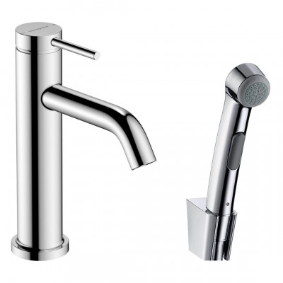 Змішувач для умивальника Hansgrohe Tecturis S 110 з гігієнічним душем, хром (73211000)