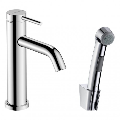 Змішувач для умивальника Hansgrohe Tecturis S 110 з гігієнічним душем, хром (73211000)
