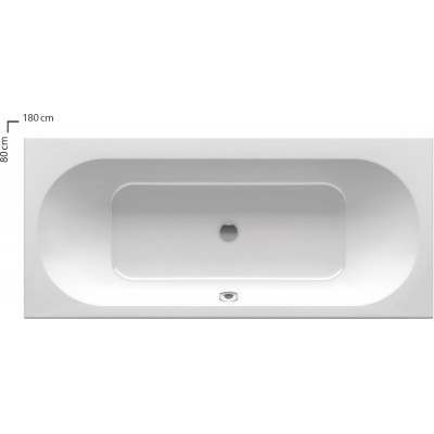 Ванна акрилова Ravak City 180x80 см, білий (C920000000)