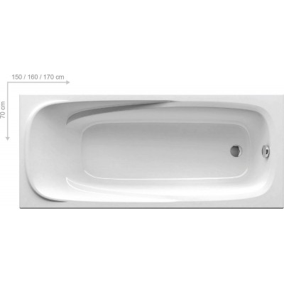 Ванна акрилова Ravak Vanda II 150x70 см, білий (CO11000000)