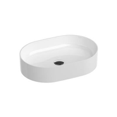 Умивальник на стільницю Ravak Ceramic 550 O Slim 55x37 см, білий (XJX01155001)