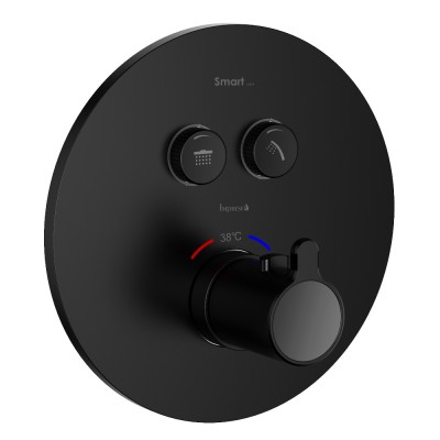 Смеситель для душа Imprese Smart Click термостатический, черный матовый (ZMK101901238)