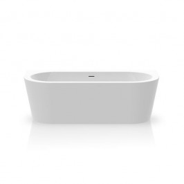 Ванна акрилова Knief Fresh Wall 180х80 см, білий глянцевий (0100277CR+010009106S)