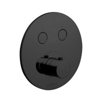 Змішувач для душу Paffoni Compact box прихованого монтажу, на 2 споживача, чорний матовий (CPM018NO)