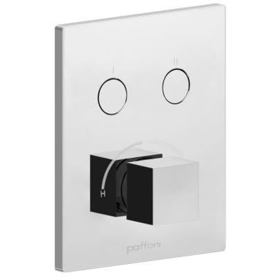 Смеситель для душа Paffoni Compact box скрытого монтажа, на 2 потребителя, хром (CPM518CR)