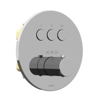 Термостат для душу Paffoni Compact box прихованого монтажу, на 3 споживача, хром (CPT019CR)