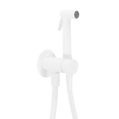 Гигиенический душ Paffoni Tweet Round Mix, белый матовый (ZDUP110BO)