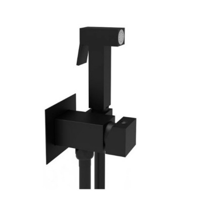 Гігієнічний душ Paffoni Tweet Square Mix, чорний матовий (ZDUP112NO)