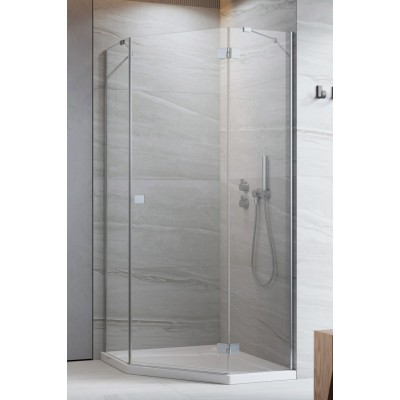 Душова кабіна Radaway Essenza New PTJ 900х900x2000 мм, ліва, хром/прозоре (385010-01-01L+385050-01-01)