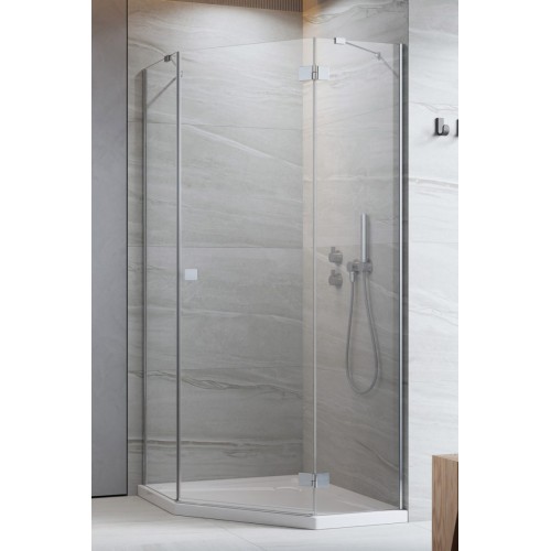 Душова кабіна Radaway Essenza New PTJ 900х900x2000 мм, ліва, хром/прозоре (385010-01-01L+385050-01-01)