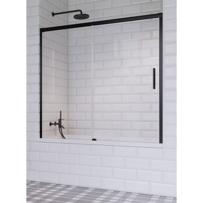 Шторка на ванну Radaway Idea Black PN DWJ 1700x1500 мм, права, чорний/прозоре (10003170-54-01R)