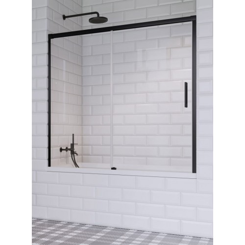 Шторка на ванну Radaway Idea Black PN DWJ 1700x1500 мм, права, чорний/прозоре (10003170-54-01R)