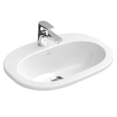Умивальник накладний Villeroy & Boch O.novo 56х40,5 см, білий (41615601)