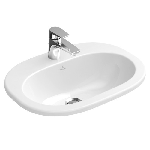 Умивальник накладний Villeroy & Boch O.novo 56х40,5 см, білий (41615601)