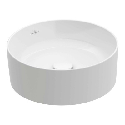 Умивальник на стільницю Villeroy & Boch Collaro, 40х40 см, CeramicPlus, White Stone (4A1840RW)