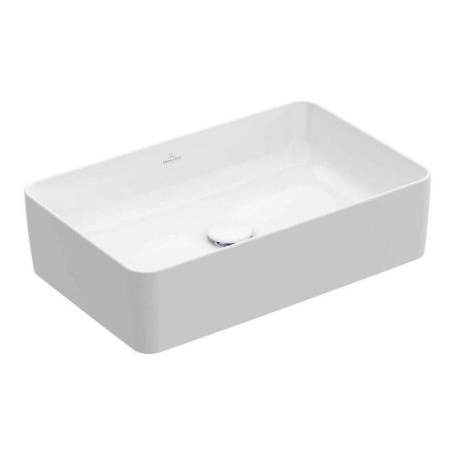 Умивальник на стільницю Villeroy & Boch Collaro 56х36 см, CeramicPlus, White Stone (4A2056RW)