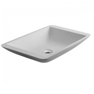 Умивальник на стільницю Volle, Solid surface 55,5x34,5 см, білий (13-40-859)
