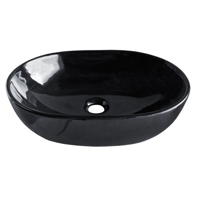 Умивальник на стільницю Volle Black Amadeus M, 48x35 см, чорний (13-06-06Black)