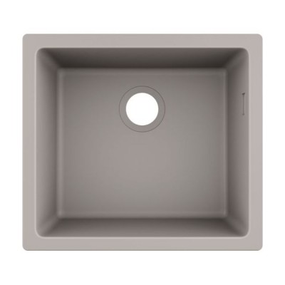 Кухонна мийка Hansgrohe S510-U450 вбудована 500х450 мм, сірий (43431380)