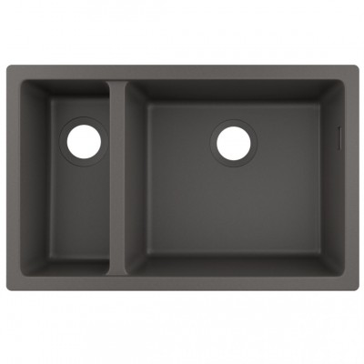 Мойка кухонная Hansgrohe S51 S510-U635 встраиваемая 180/450, графит (43433290)