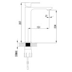 Смеситель для умывальника Imprese Bilovec, хром (05255-H)