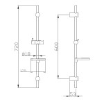 Набор смесителей для ванной Imprese Kit, хром (kit21082)