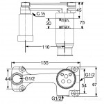 Встроенная часть Kludi Zenta (38243)