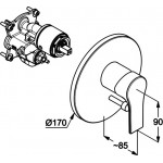 Змішувач для душу Kludi Zenta SL, хром (486500565)