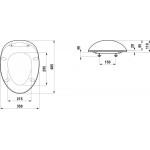 Крышка для унитаза Laufen Alessi One, белый (H8929710000001)