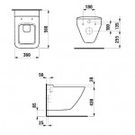 Унитаз подвесной Laufen Palace, Rimless, с крышкой Soft close, белый (H8667000000001)