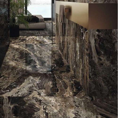 Керамогранит крупноформатный Marazzi Grande Marble Look, Frappuccino 120x120 Lux Rett. 6 мм (M0G3)