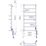 Полотенцесушитель электрический Mario Люкс-I 1090х530 TR K таймер-регулятор, хром (2.3.0317.10.P)
