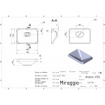 Умывальник накладной Miraggio Albena 44x31 см, белый (0000155)