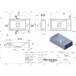 Умывальник подвесной Miraggio Faro L, белый (0000192)