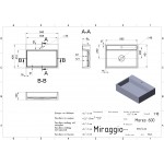Умывальник накладной Miraggio Mares 600 59x43 см, белый (0000213)