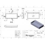 Умивальник накладний Miraggio Mares 800 80x43 см, білий (0000215)