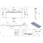 Умывальник накладной Miraggio Olmos 1500 150x53 см, белый (0000226)