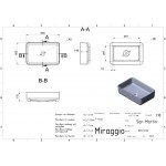 Умывальник накладной Miraggio San Martin 60x40 см, белый (0000237)