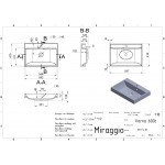 Умывальник накладной Miraggio Varna 600 60x40 см, белый (0000254)